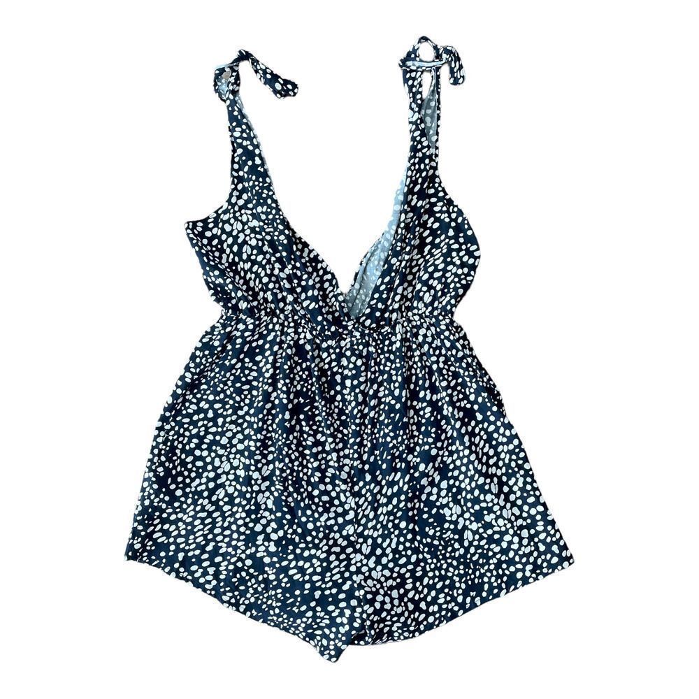 ASOS Navy and White Polka Dot Romper - Picture 4 of 10